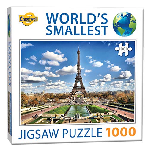 Cheatwell Games 658 13343 1000 Piece Jigsaw EA World's Smallest Puzzles Eiffel Tower von Cheatwell Games