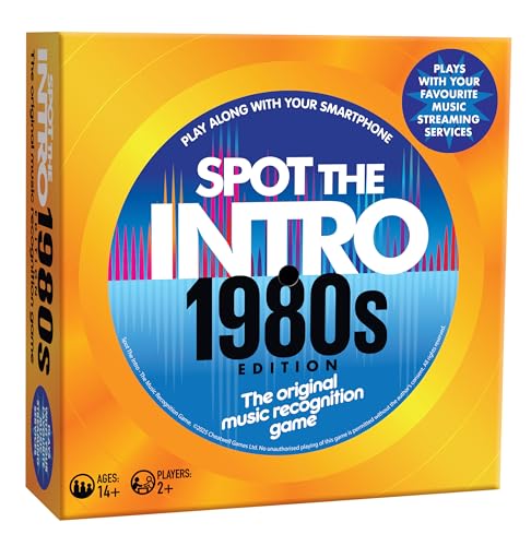 Cheatwell Games Spot The Intro Musikerkennungs-Quizspiel – Ausgabe der 1980er Jahre – ab 14 Jahren Cheatwell Games Spot The Intro Musikerkennungs-Quizspiel – Ausgabe der 1980er Jahre – ab 14 Jahren von Cheatwell Games