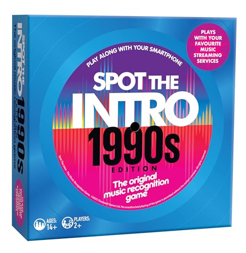 Cheatwell Games Spot The Intro – Musikerkennungs-Quizspiel – Ausgabe der 1990er Jahre – ab 14 Jahren Cheatwell Games Spot The Intro – Musikerkennungs-Quizspiel – Ausgabe der 1990er Jahre – ab 14 Jahren von Cheatwell Games