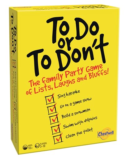 Cheatwell Games to Do Or to Don't, Familien-Partyspiel, Bluffing-Kartenspiel, ab 10 Jahren von Cheatwell Games