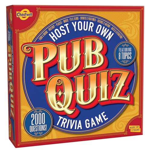 Cheatwell Games Veranstalten Sie Ihr eigenes Pub-Quiz – 2000 Quizfragen für britische Pub-Quizer – mit Punktediagramm, Antwortblöcken und Bleistiften, ab 14 Jahren Cheatwell Games Veranstalten Sie Ihr eigenes Pub-Quiz – 2000 Quizfragen für britische Pub-Quizer – mit Punktediagramm, Antwortblöcken und Bleistiften, ab 14 Jahren von Cheatwell Games