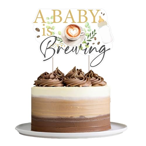 Cheereveal Ein Baby braut Kuchenaufleger, Kaffee Thema Kuchen Topper für Baby Shower Geschlecht Enthüllen Party Dekoration, Kuchen Picks für Geburtstagsfeier Cheereveal Ein Baby braut Kuchenaufleger, Kaffee Thema Kuchen Topper für Baby Shower Geschlecht Enthüllen Party Dekoration, Kuchen Picks für Geburtstagsfeier von Cheereveal