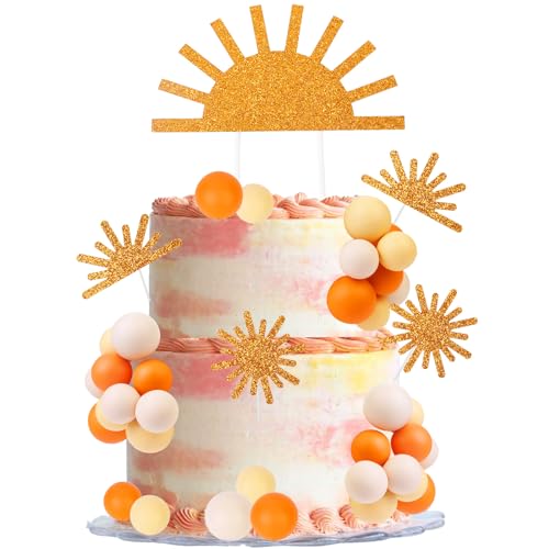 Cheereveal Sonnen-Kuchen-Dekorationen – Goldene Sonne, Cupcake-Topper, Ball, Dessert-Picker, Sonnen-Thema, Geburtstagsparty, Babyparty, Feier, Foto-Requisiten Cheereveal Sonnen-Kuchen-Dekorationen – Goldene Sonne, Cupcake-Topper, Ball, Dessert-Picker, Sonnen-Thema, Geburtstagsparty, Babyparty, Feier, Foto-Requisiten von Cheereveal