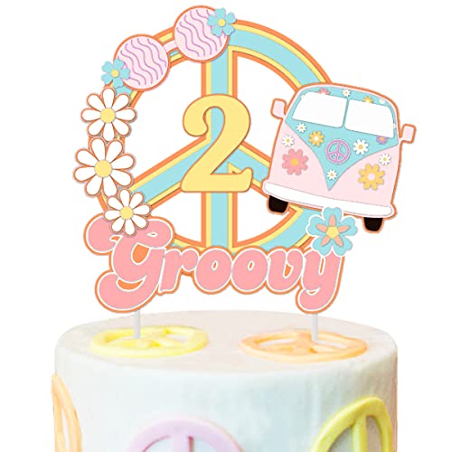 Two Groovy Birthday Cake Topper Two Groovy Party Decorations for Girls Hippie Boho Birthday Party Decorations 2nd Birthday Cake Topper Two Groovy Birthday Cake Topper Two Groovy Party Decorations for Girls Hippie Boho Birthday Party Decorations 2nd Birthday Cake Topper von Cheereveal