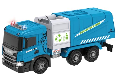 Cheerful Toys Großes Müllauto Spielzeug Kinder - Scania 1:50 Müllwagen Spielzeug mit Sound und Licht, 50cm Müllabfuhr Auto Recycling-Fahrzeug für Jungen 3 4 5 6 Jahre Cheerful Toys Großes Müllauto Spielzeug Kinder - Scania 1:50 Müllwagen Spielzeug mit Sound und Licht, 50cm Müllabfuhr Auto Recycling-Fahrzeug für Jungen 3 4 5 6 Jahre von Cheerful Toys