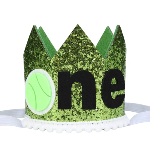 Cheerupp 1. Tennis-Geburtstagshut für Mädchen und Jungen, Kronenhut zum 1. Geburtstag, für Sportspiele, Thema, Party-Dekorationen Cheerupp 1. Tennis-Geburtstagshut für Mädchen und Jungen, Kronenhut zum 1. Geburtstag, für Sportspiele, Thema, Party-Dekorationen von Cheerupp