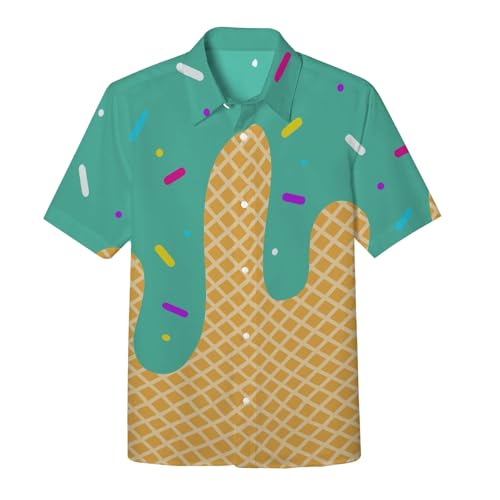 Chejarity Jungen Hemd Eiswaffel Muster Kurzarm Freizeithemd Knopfleiste Süßigkeiten Motiv Bedruckt Sommerhemd Atmungsaktiv Hawaiihemd Kindergeburtstag Party Outfit Strand Urlaub Chejarity Jungen Hemd Eiswaffel Muster Kurzarm Freizeithemd Knopfleiste Süßigkeiten Motiv Bedruckt Sommerhemd Atmungsaktiv Hawaiihemd Kindergeburtstag Party Outfit Strand Urlaub von Chejarity