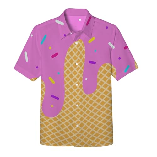 Chejarity Jungen Hemd Eiswaffel Muster Kurzarm Freizeithemd Knopfleiste Süßigkeiten Motiv Bedruckt Sommerhemd Atmungsaktiv Hawaiihemd Kindergeburtstag Party Outfit Strand Urlaub Chejarity Jungen Hemd Eiswaffel Muster Kurzarm Freizeithemd Knopfleiste Süßigkeiten Motiv Bedruckt Sommerhemd Atmungsaktiv Hawaiihemd Kindergeburtstag Party Outfit Strand Urlaub von Chejarity