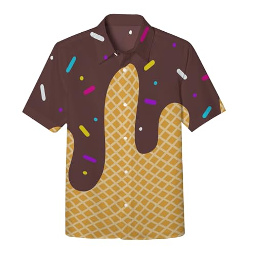 Chejarity Jungen Hemd Eiswaffel Muster Kurzarm Freizeithemd Knopfleiste Süßigkeiten Motiv Bedruckt Sommerhemd Atmungsaktiv Hawaiihemd Kindergeburtstag Party Outfit Strand Urlaub Chejarity Jungen Hemd Eiswaffel Muster Kurzarm Freizeithemd Knopfleiste Süßigkeiten Motiv Bedruckt Sommerhemd Atmungsaktiv Hawaiihemd Kindergeburtstag Party Outfit Strand Urlaub von Chejarity