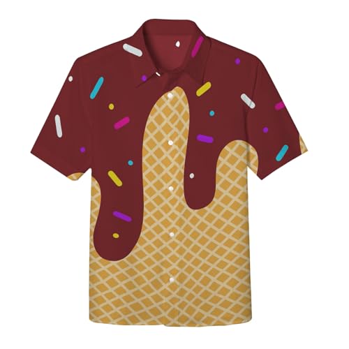 Chejarity Jungen Hemd Eiswaffel Muster Kurzarm Freizeithemd Knopfleiste Süßigkeiten Motiv Bedruckt Sommerhemd Atmungsaktiv Hawaiihemd Kindergeburtstag Party Outfit Strand Urlaub Chejarity Jungen Hemd Eiswaffel Muster Kurzarm Freizeithemd Knopfleiste Süßigkeiten Motiv Bedruckt Sommerhemd Atmungsaktiv Hawaiihemd Kindergeburtstag Party Outfit Strand Urlaub von Chejarity