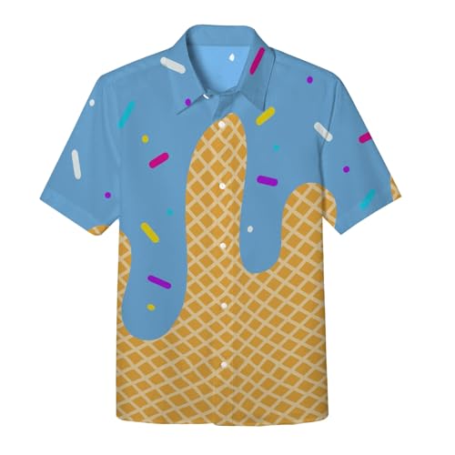 Chejarity Jungen Hemd Eiswaffel Muster Kurzarm Freizeithemd Knopfleiste Süßigkeiten Motiv Bedruckt Sommerhemd Atmungsaktiv Hawaiihemd Kindergeburtstag Party Outfit Strand Urlaub Chejarity Jungen Hemd Eiswaffel Muster Kurzarm Freizeithemd Knopfleiste Süßigkeiten Motiv Bedruckt Sommerhemd Atmungsaktiv Hawaiihemd Kindergeburtstag Party Outfit Strand Urlaub von Chejarity