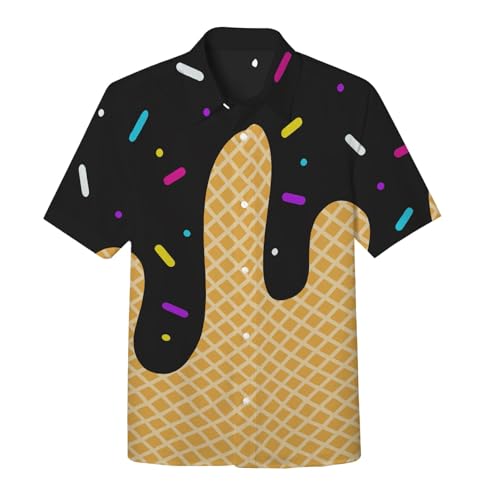 Chejarity Jungen Hemd Eiswaffel Muster Kurzarm Freizeithemd Knopfleiste Süßigkeiten Motiv Bedruckt Sommerhemd Atmungsaktiv Hawaiihemd Kindergeburtstag Party Outfit Strand Urlaub Chejarity Jungen Hemd Eiswaffel Muster Kurzarm Freizeithemd Knopfleiste Süßigkeiten Motiv Bedruckt Sommerhemd Atmungsaktiv Hawaiihemd Kindergeburtstag Party Outfit Strand Urlaub von Chejarity