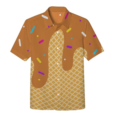 Chejarity Jungen Hemd Eiswaffel Muster Kurzarm Freizeithemd Knopfleiste Süßigkeiten Motiv Bedruckt Sommerhemd Atmungsaktiv Hawaiihemd Kindergeburtstag Party Outfit Strand Urlaub Chejarity Jungen Hemd Eiswaffel Muster Kurzarm Freizeithemd Knopfleiste Süßigkeiten Motiv Bedruckt Sommerhemd Atmungsaktiv Hawaiihemd Kindergeburtstag Party Outfit Strand Urlaub von Chejarity