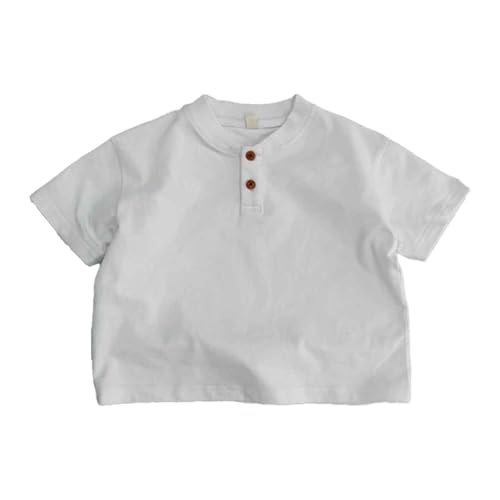 Chejarity Jungen Henley Shirt Kurzarm T-Shirt Holzknöpfe Baumwolle Oberteil Kinder Freizeitshirt Atmungsaktiv Sommer Hemd Elegant Kinderkleidung Leicht Bequem für Alltag Schule Chejarity Jungen Henley Shirt Kurzarm T-Shirt Holzknöpfe Baumwolle Oberteil Kinder Freizeitshirt Atmungsaktiv Sommer Hemd Elegant Kinderkleidung Leicht Bequem für Alltag Schule von Chejarity