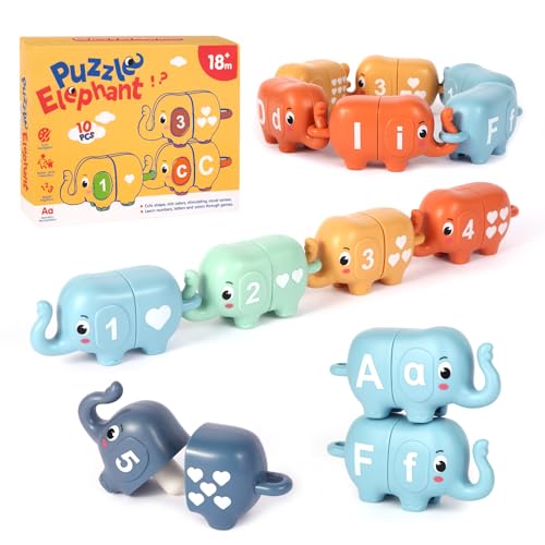 Chelpopo 10 Stück Elefanten-Spielzeug für Kleinkinder, Lernspielzeug für 2 Jahre, Sortier- und Stapelspielzeug, Lernspielzeug für Kleinkinder 2-3, Geschenke für Baby Junge Mädchen Chelpopo 10 Stück Elefanten-Spielzeug für Kleinkinder, Lernspielzeug für 2 Jahre, Sortier- und Stapelspielzeug, Lernspielzeug für Kleinkinder 2-3, Geschenke für Baby Junge Mädchen von Chelpopo