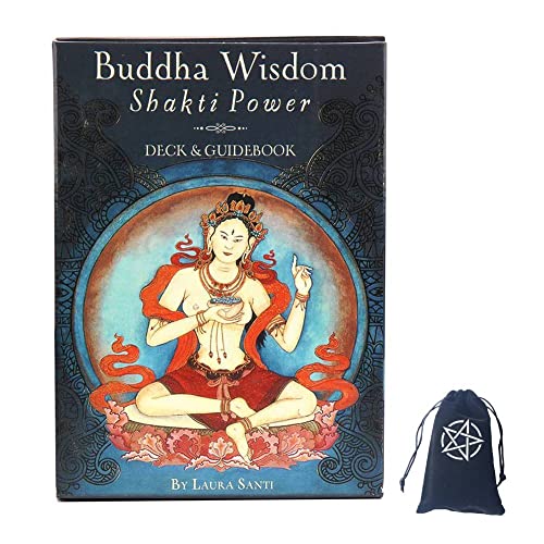 Buddha Weisheit Shakti Power Oracle Tarot-Karte,Buddha Wisdom Shakti Power Oracle Tarot Card with Bag Family Game von ChenYiCard