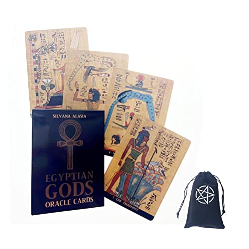 Orakelkarten der ägyptischen Götter,Egyptian Gods Oracle Cards with Bag Family Game von ChenYiCard