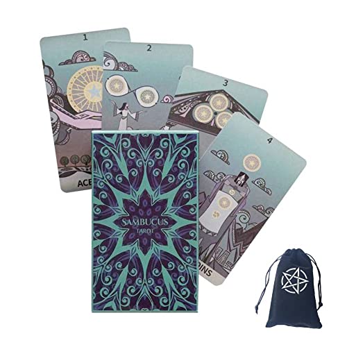 Sambucus Tarotkarten,Sambucus Tarot Cards with Bag Family Game von ChenYiCard