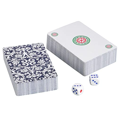 Chencunquangod 144 Blatt Reise verdicktes Mahjong Spielkarten-Set, für Schlafsaal, Kartentisch für Camping, Picknick Chencunquangod 144 Blatt Reise verdicktes Mahjong Spielkarten-Set, für Schlafsaal, Kartentisch für Camping, Picknick von Chencunquangod
