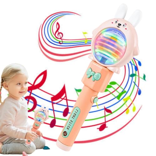 Leuchtender Zauberstab, drehbarer LED-zu/y-Zauberstab mit Musik, mehrfarbiger drehbarer Zauberstab, LED-Zauberstab, sensorisches To/Y-Zauberstab mit rotierenden Lichtern und Farben, mit Hasen-Design, Leuchtender Zauberstab, drehbarer LED-zu/y-Zauberstab mit Musik, mehrfarbiger drehbarer Zauberstab, LED-Zauberstab, sensorisches To/Y-Zauberstab mit rotierenden Lichtern und Farben, mit Hasen-Design, von ChengJin