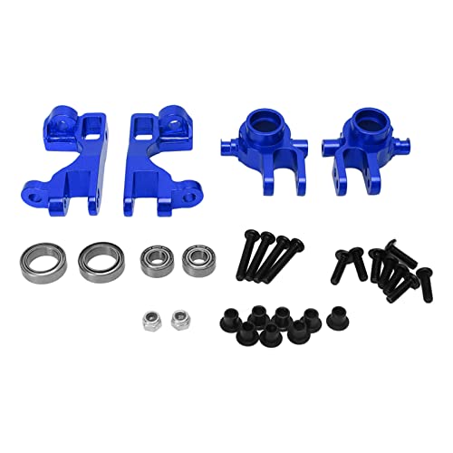 Aluminiumlegierung RC -Lenkbecher -C -Block für Traxxas Sledge 1/10 RC -Auto, Hochfestigkeitsersatz -Zubehör -Kit mit Befestigungsschrauben, Verbesserung der Stabilität und (Blue) von ChengyuWei