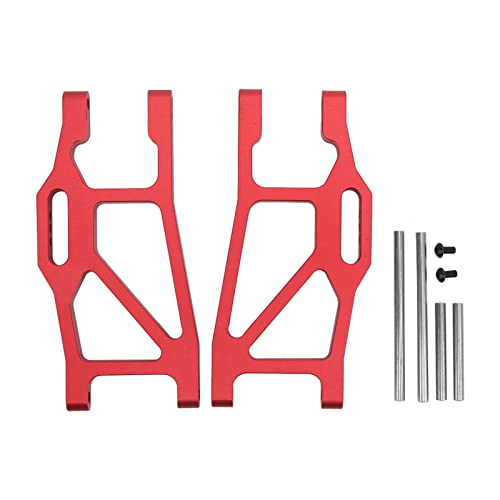 Aluminiumlegierung vorderen unteren Suspensionsarmen für TRAXXAS MAXX89076 4 1/10 RC -Auto, hohe Haltbarkeit, einfache Installation, Perfekter Austausch für reibungsloses Lauf (Red) von ChengyuWei