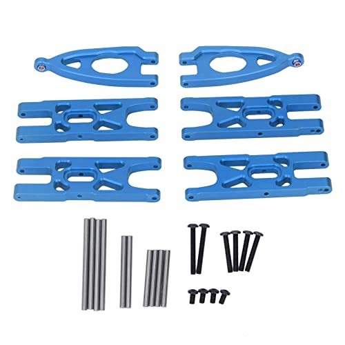 ChengyuWei 1/10 RC Aluminum Front and Rear Suspension Arm Set, Upgrade Accessory for ARRMA Remote Control Car, Lightweight and Durable, Reduces Vibration, Enhances Stability (Blue) von ChengyuWei