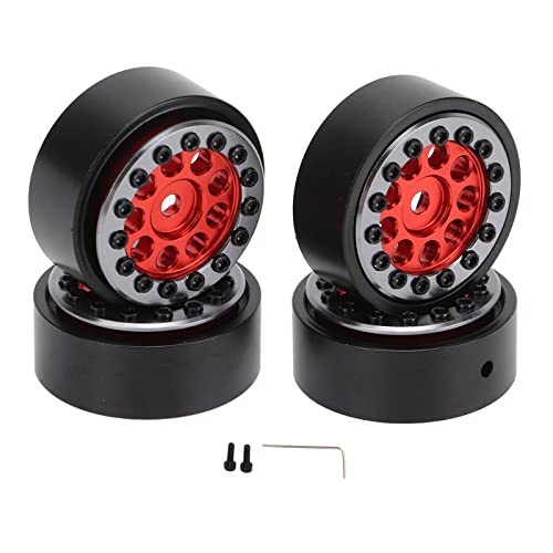 ChengyuWei 4pcs Aluminum Alloy RC Wheel Rims Set for FMS FCX24 1/24 RC Car, Lightweight, Cool Appearance, Reduce, Durably Material von ChengyuWei