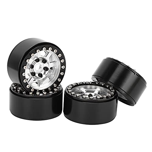 ChengyuWei 4pcs Set Metal Wheel Upgrade Accessory for RGT 86100 1/10 RC Car Silver/Black/Alloy Accurate Durably (Silver R86083S) von ChengyuWei