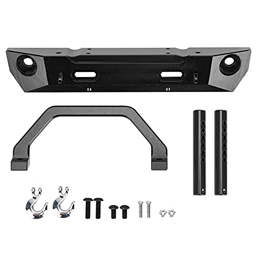 ChengyuWei Aluminium Alloy RC Front Bumper Guard, Upgrade Accessory for RGT 136100 1/10 RC Crawler, Lightweight and Durably, to Install, Enhances Realism and Texture of Your RC Car (Black 680024BL) von ChengyuWei