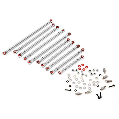 ChengyuWei Aluminium -Leichtmetallrad -Radstandsstab für RGT 136100 1/10 RC -Auto -Crawler, Upgrade -Zubehör, Leichtgewichtig, mehrere verfügbare Farben, verbessert die Leistung (Silver ECX224000S) von ChengyuWei
