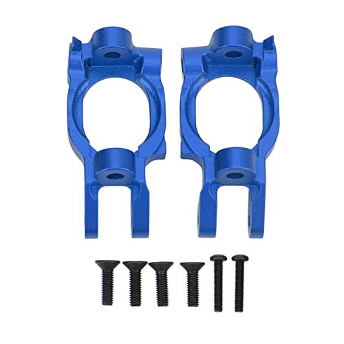 ChengyuWei Aluminiumlegierung Caster Blocks C Hubs für Losi 1/10 Hammer Rey Rock Rey RC, hohe Festigkeit, einfache Installation, Reduzierung der Reibung, Verbesserung der Leistung (Dark Blue) von ChengyuWei