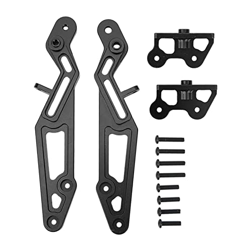 ChengyuWei Aluminiumlegierung Heckflügelmontage Ersatz für arrma 1/7 1/8 Serie RC -Autos, leicht und rostfrei, verbessert die Stabilität und Leistung (Black) von ChengyuWei