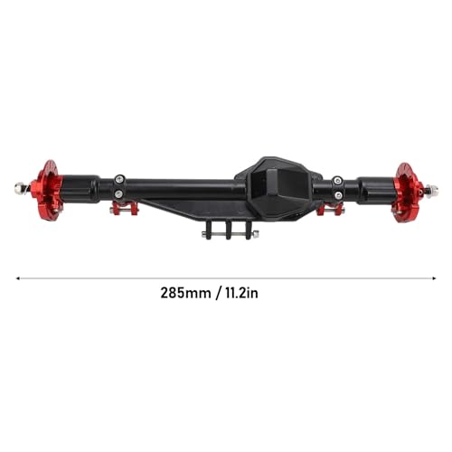 ChengyuWei Aluminiumlegierung Hinterachse für axiale RBX10 RYFT 1/10 RC, EIN leichtes Aufrüstung mit Vollkugellagern, einfache Installation, niedrigerer Schwerpunkt für verbesserte Han (Red) von ChengyuWei