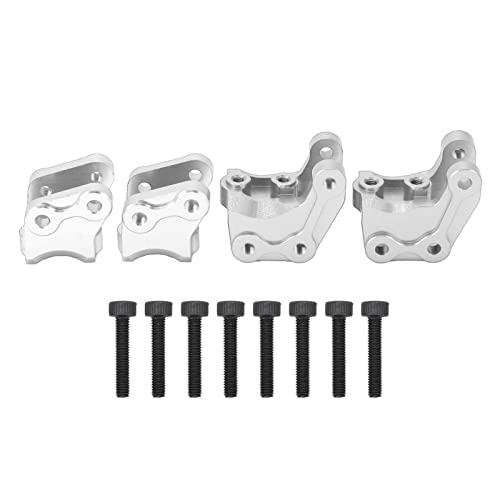 ChengyuWei Aluminum Alloy Front Rear Link Rod Mount Counterweight for Axial RBX10 1/10 RC Car Upgrade Part, Lightweight and Durable, Replaces Plastic Parts, Enhances Performance, (Silver) von ChengyuWei