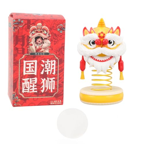 ChengyuWei Bobblehead Car Ornament, Interactive Shaking Head Toy, Diffuser, Multifunctional Desktop Decor for Car Office Home, Installation (Yellow+White) von ChengyuWei