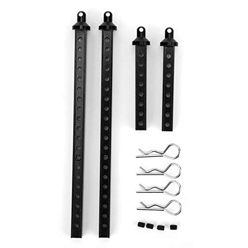 ChengyuWei Front Rear Car Column Accessory, Lightweight Aluminum Alloy, Fit for RGT 136100 1/10 RC Car, Direct Fitment, Improves Overall Performance (Black 68128BL) von ChengyuWei