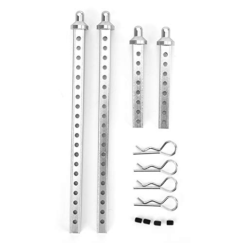 ChengyuWei Front Rear Car Column Accessory, Lightweight Aluminum Alloy, Fit for RGT 136100 1/10 RC Car, Direct Fitment, Improves Overall Performance (Silver 68128S) von ChengyuWei