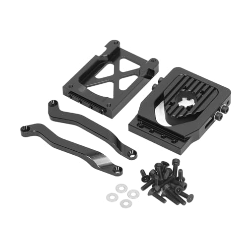ChengyuWei RC -Motorbasis, Aluminiumlegierungskonstruktion, vielseitiger Motorlochabstand, spezielle Unterstützung für XRT, sichere und Bequeme Befestigung, verbesserte Kompatibilität (Black) von ChengyuWei