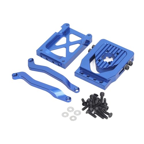 ChengyuWei RC -Motorbasis, Aluminiumlegierungskonstruktion, vielseitiger Motorlochabstand, spezielle Unterstützung für XRT, sichere und Bequeme Befestigung, verbesserte Kompatibilität (Blue) von ChengyuWei