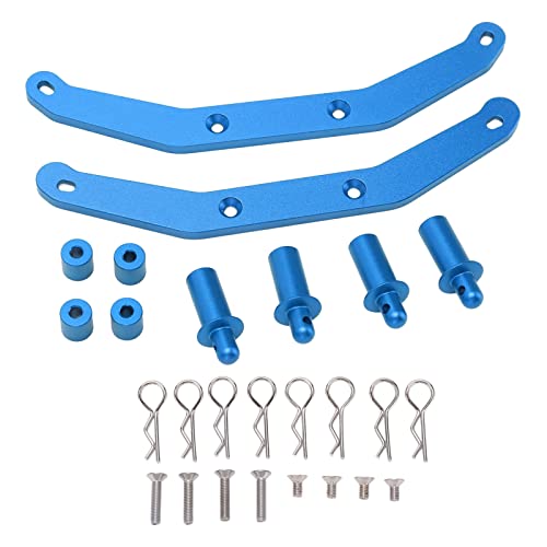 Metal Front Rear Shell Columns for Traxxas Slash 4x4 1/10 RC Car, Adjustable Height, Easy Installation, High Stability Aluminum Alloy Material (Blue) von ChengyuWei