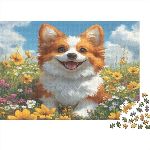 1000 Stück Holzstück Herausforderung Spielzeug|Corgi Pädagogische Spiele Unmögliches Puzzle Familienspaß Erwachsene Fesselnd 1000pcs (75x50cm) von ChengzeTCo