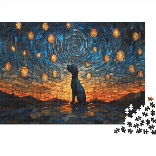 1000 Stück Holzstück Herausforderung Spielzeug|Der Labrador Retriever Geschenke Für Erwachsene Unmögliches Puzzle Freundliche Unikate Puzzle Für Erwachsene 1000pcs (75x50cm) von ChengzeTCo