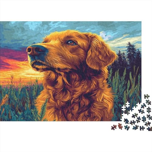 1000 Stück Holzstück Herausforderung Spielzeug|Irischer Setter Geschenke Für Erwachsene Unmögliches Puzzle Familienspaß Erwachsene Fesselnd 1000pcs (75x50cm) von ChengzeTCo