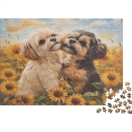 1000 Stück Holzstück Herausforderung Spielzeug|Shih Tzu Ideal Zur Entspannung Unmögliches Puzzle Kunstwerk Puzzle Für Erwachsene 1000pcs (75x50cm) von ChengzeTCo