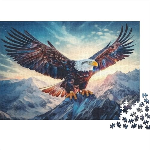 Adler 1000 Teile Puzzle Für Erwachsene, Hochwertige Recycelbare MateriAußerirdische Und Druck Puzzlespiel, Familienspiel, Geschenk Für Liebhaber Oder Freunde Puzzel 1000pcs (75x50cm) von ChengzeTCo