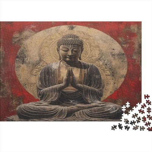 Buddha Statue Puzzle 1000 Teile,Puzzle Für Erwachsene, Impossible Puzzle,Puzzle 1000 Puzzle Home DekoRatteion Puzzle,Erwachsenenpuzzle Puzzel 1000pcs (75x50cm) von ChengzeTCo