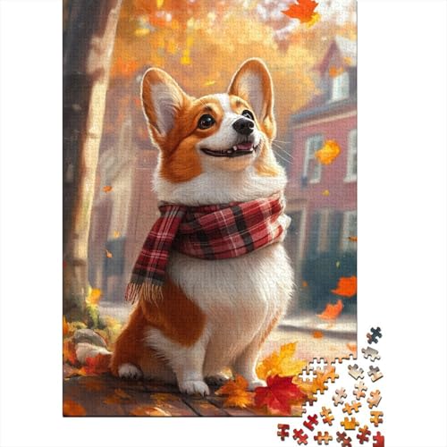 Corgi Puzzle 1000 Teile Schwer Puzzle Spielzeug Pädagogisches Spiel Impossible Herausforderungsspielzeug Für Erwachsene Und Kinder in Bewährter 1000pcs (75x50cm) von ChengzeTCo