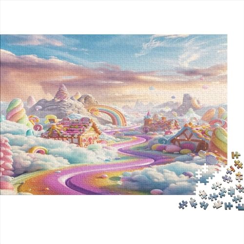 Delicious Desserts Puzzle Farbenfrohes 1000 Teile Impossible Puzzle Schwieriges Puzzle Rahmen Puzzle Geschicklichkeitsspiel Erwachsene-Puzzle 1000pcs (75x50cm) von ChengzeTCo