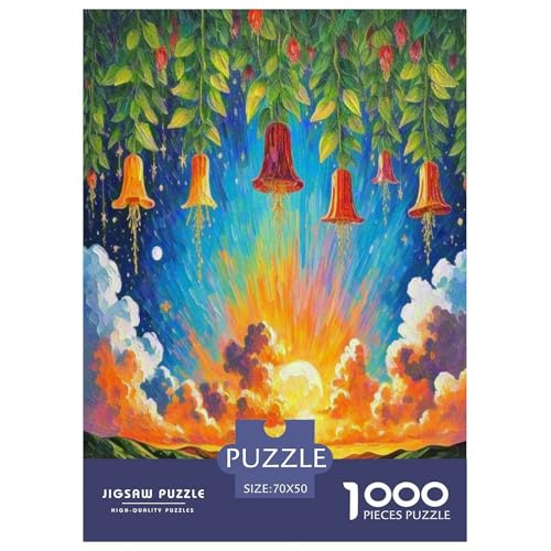 Fuchsien Puzzle 1000 Teile Schwer Puzzle Spielzeug Pädagogisches Spiel Impossible Herausforderungsspielzeug Für Erwachsene Und Kinder in Bewährter 70x50cm/1000pcs von ChengzeTCo
